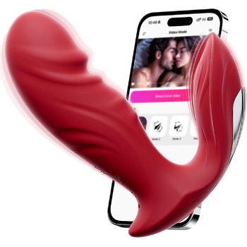 Вібратор-фалоімітатор у формі метелика, секс-іграшка - вібрація для жінок, портативний додаток з 9 режимами вібрації, секс-іграшка для жінок, вібратори, стимулятор клітора для неї, секс-іграшка для пар та соло