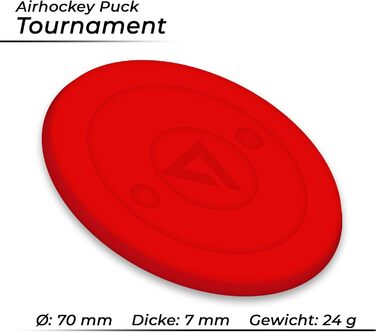 Шайба для аерохокею Bandito Tournament 70 мм – професійна турнірна шайба з ABS-пластика, 24 г (комплект 3 або 10 шт.)