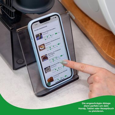 Тримач для кухонного приладдя WunderKeeper Тримач для кухонного приладдя з тримачем для планшета/мобільного телефону Розумне зберігання кухонного приладдя Для Thermomix TM6, TM5, TM31