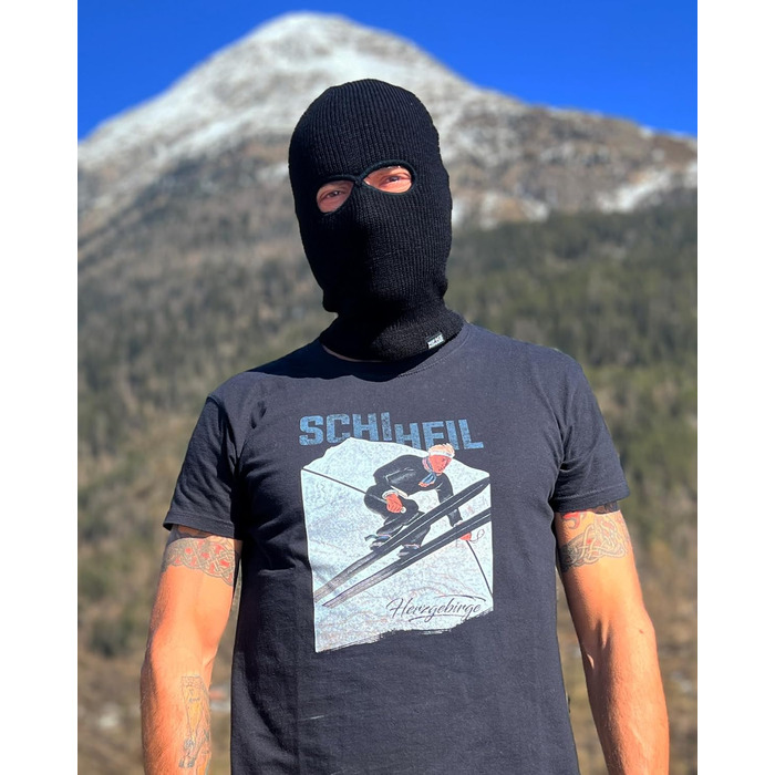 Балаклава та шапка PGWEAR Troublemaker 2 в 1 Чорний Білий Червоний Синій Жовтий Зелений Рожевий Сірий Оливковий Камуфляж Балаклава Маска Шапка Ультрас Лижні Хулігани Один розмір Чорний