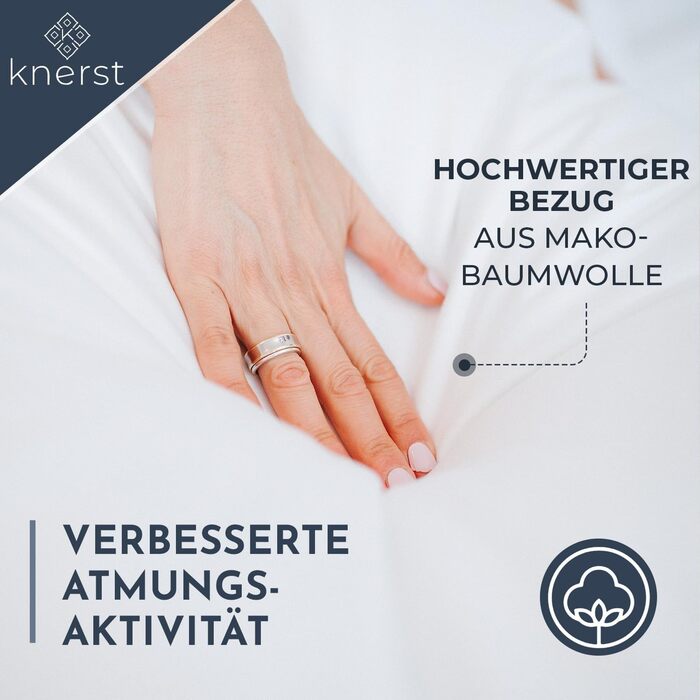 Подушка KNERST 40x80 см Зроблено в Німеччині - Подушка 40 x 80 від болю та напруги в шиї - Подушка для здорового та спокійного сну - Oeko-Tex - Подушка - Подушка - Подушка для сну 40x80 см