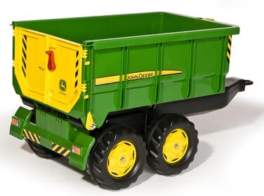 РолліКонтейнер John Deere (гаковий самоскид із скіпом, двовісний причіп, для дітей віком 3-10 років) 125098, зелений