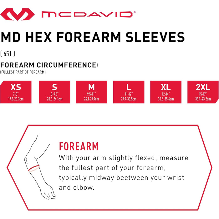 Захисні щитки для передпліччя McDavid HexPad 651 S чорні/прозорі