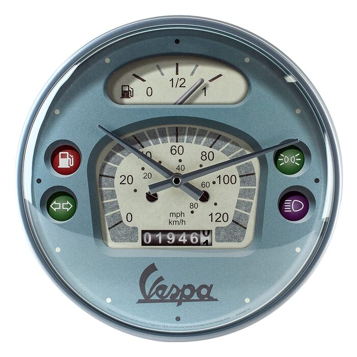 Ретро-настінний годинник Nostalgic-Art, Ø 31 см, Vespa Спідометр