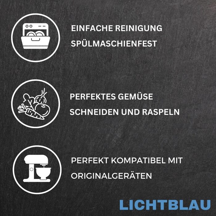 Світло-блакитний набір з 2 тримачів для кухонного комбайна Bosch MUM5 I Запасна частина для подрібнювача гілок безперервної дії підходить для аксесуарів MUZ5VL1, MUZ5DS і MUM5 00630760 630760 I Bosch MUM5