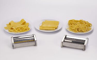Електрична машина для пасти Ariete Pastamatic 1593 2 швидкості імпульсний режим, 9 рівнів товщини тіста, 5 форм для макаронів, затискач та ручний привід, 90 Вт