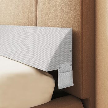 Подушка-клин для узголів&39я ліжка, опорна подушка з піни високої щільності, заповнює проміжок 0-15 см між матрацом та узголів&39ям, ергономічний дизайн для комфорту (білий, 180 x 25 x 15 см) Білий 180*25x15 см