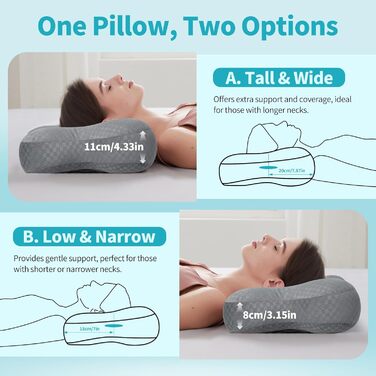 Подушка для пірсингу pozico з отвором подушка для вух для сну на боці подушка-пончик, що знімає тиск, від болю в вухах, пірсингу та хірургічних втручань чохол, який можна прати, регульований наповнювач 49x38x8 см сірого кольору