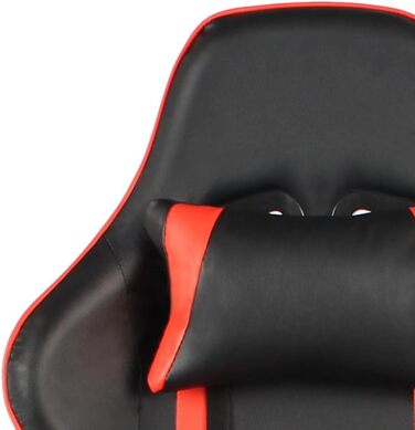 Ігрове крісло поворотне червоне ПВХ