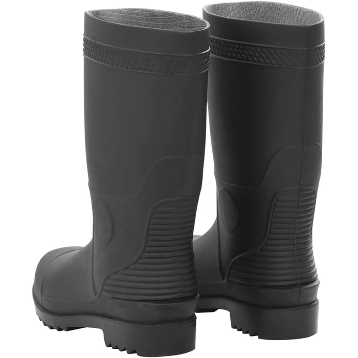 Гумові чоботи Гумові чоботи Рибальські чоботи Робочі чоботи Чорні ПВХ 46 EU