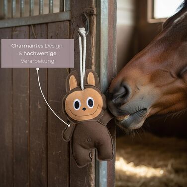 Імператорська вершкова іграшка Buddy Lababy із замші, активний відпочинок для коней та поні, іграшка для боротьби з нудьгою, розвага для стійла, вигону або кінного трейлера, рожевий