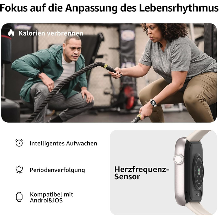 Розумний годинник для чоловіків та жінок, фітнес-годинник з сенсорним HD-екраном 1,85 дюйма та функцією телефону, понад 140 спортивних режимів, фітнес-трекер із монітором серцевого ритму, монітором сну, крокоміром, водонепроникний спортивний годинник IP68