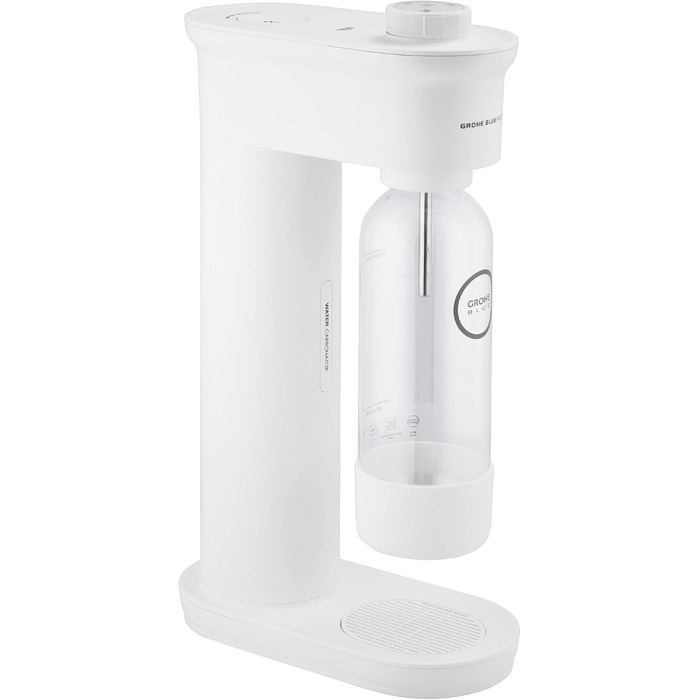 Набір виробників газованої води (3 регульованих рівня CO2, пляшка CO2, пляшка 0,85 л для води порошок для чищення), біла пляшка 0,85 л CO2