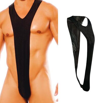 Чоловіче сексуальне нижню білизну Mankini Боді String Body Men Straps Thong Man Suspenders Thong Stretch High Cut Panties ONE Piece Borat Swimsuit Комбінезони Black