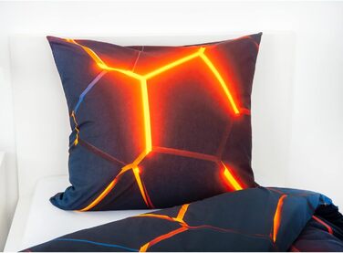 Комплект постільної білизни з ефектом стада 3D, наволочка 80 х 80 см, підодіяльник 135 х 200 см, на блискавці з плавним ходом, 100