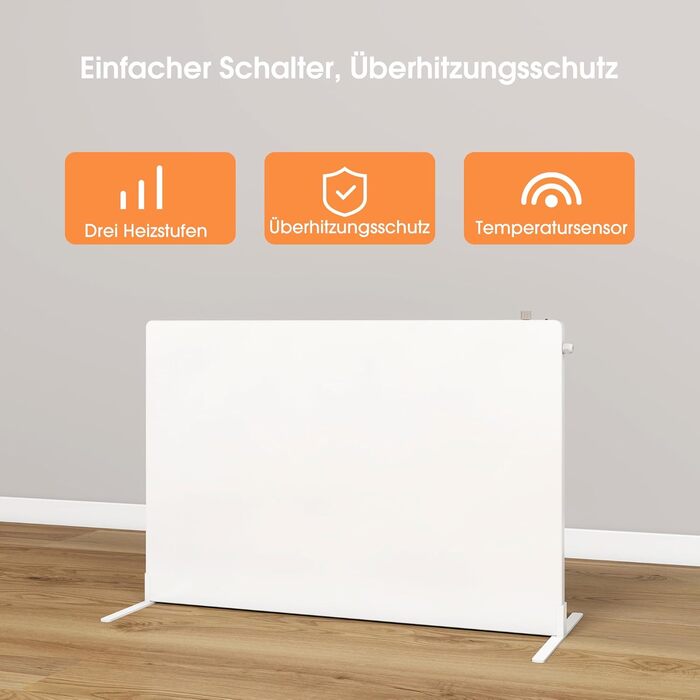 Інфрачервоний обігрівач Byecold, окремостоячий пристрій, 210 Вт, інфрачервоний електричний обігрівач, нагрівальна панель, обігрівач із захистом від цвілі, обігрівач для столу, обігрівач для підстолі, грілка для ніг, 210 Вт поворотна ручка