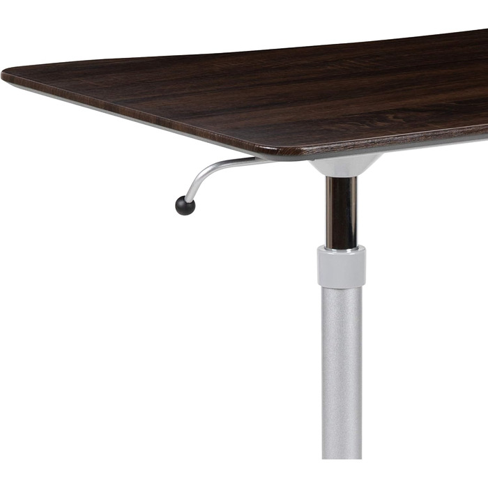 Комп'ютерний стіл Flash Furniture Merritt, темне дерево, ергономічний, ширина 95 см (регульована висота 73,7 103,5 см)