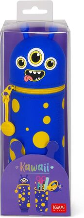 Набір LEGAMI із 7 гелевих ручок, що стираються, пенал 2-в-1 з термочутливим чорнилом, що стирається, різні кольори чорнил та дизайни корпусу, наконечник 0,7 мм (Monster)