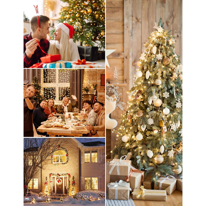 Казкові ліхтарі на відкритому повітрі з вилкою, 50M 500 світлодіодних казкових ліхтарів у приміщенні з пультом дистанційного керув