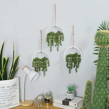 Підвісна рослина штучні рослини, сукуленти в горщику, 31 см, штучна рослинна прикраса для вітальні, їдальні, кухні, підвіконня, пр