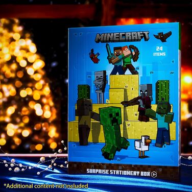 Адвент-календар Minecraft 2025 Канцелярія, 24 сюрпризи