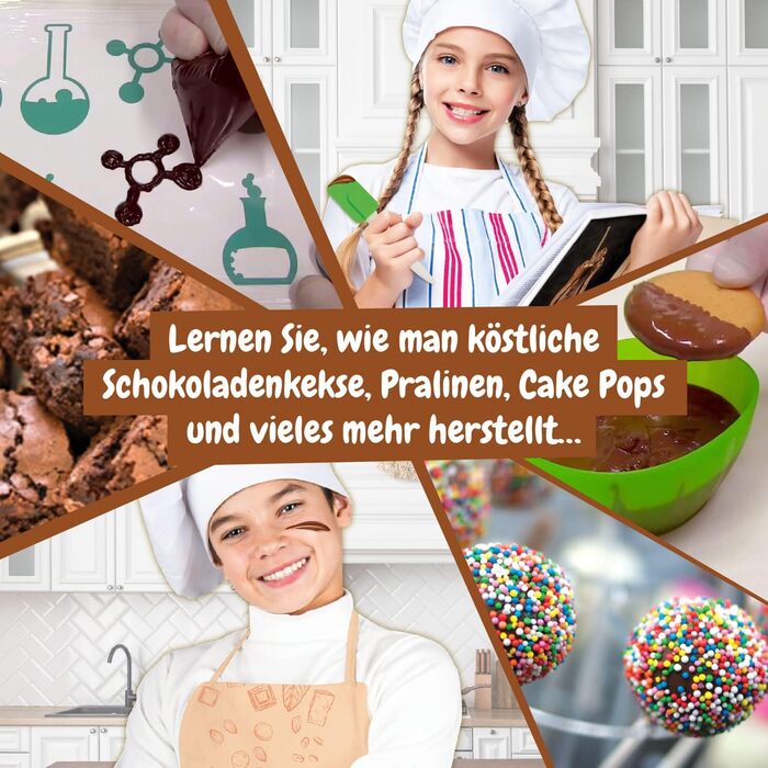 Шоколадна лабораторія Science4you - Гра для дітей віком від 8 років з набором для експериментів, 31 експеримент для дітей, які люблять шоколад, подарунки для хлопчиків та дівчаток від 8 років