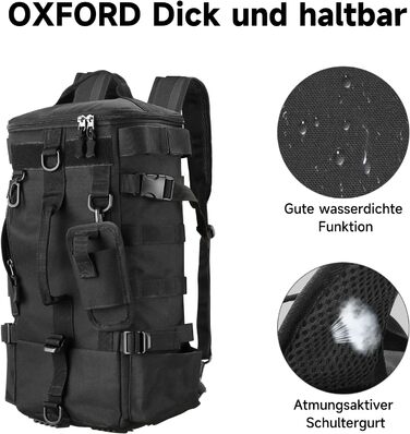 Рибальські сумки Сумка для зберігання рибальських снастей, сумка через плече Рибальське спорядження, зберігання вудок, сумка для інструментів для риболовлі Походи Полювання Кемпінг Чорний