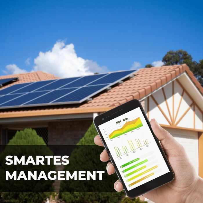 Двофазна балконна електростанція SUNNIVA 920 Вт, повністю чорна, з розеткою, інвертор ASTRO-E 800 Вт, фотоелектрична сонячна система, 2 сонячні модулі зі скла по 460 Вт, вкл. кабель 5 м, Bluetooth WIFI, повний комплект