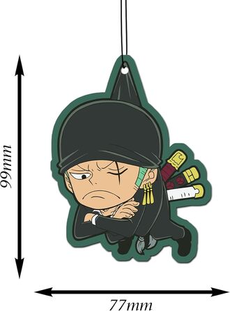 В1 автомобільний ароматизатор дерева / освіжувач повітря, аніме-ароматизатор повітря для автомобілів One Piece Chibi Style, мавпа