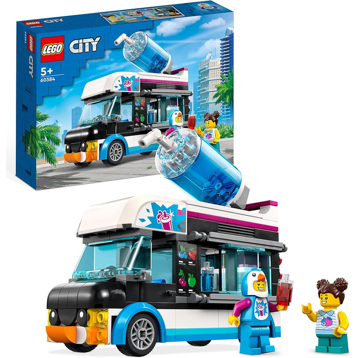 Конструктор LEGO City 60384, Фургон із напоями Slushy, 194 деталі