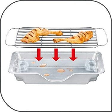 Електричний гриль Tefal Easygrill Adjust BG90F5 з підставкою для вулиці та можливістю використання як настільний, 2300 Вт, площа гриля 870 см, легке очищення, чорний/бордовий