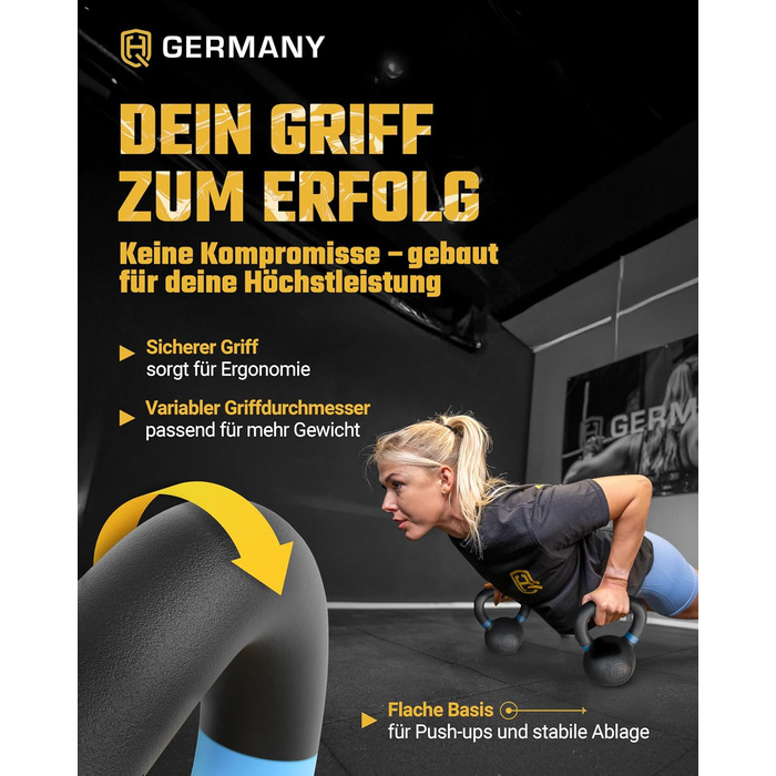 Гіря HQ Germany з порошковим покриттям (Powdercoat) 2-32 кг Стартовий набір (2468 кг)