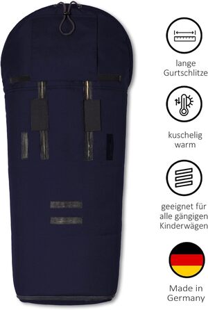 Муфта для ніг з овчини Iglu для коляски, баггі/зимова муфта дихаюча/тепла муфта для ніг вітро- та водовідштовхувальна, один розмір