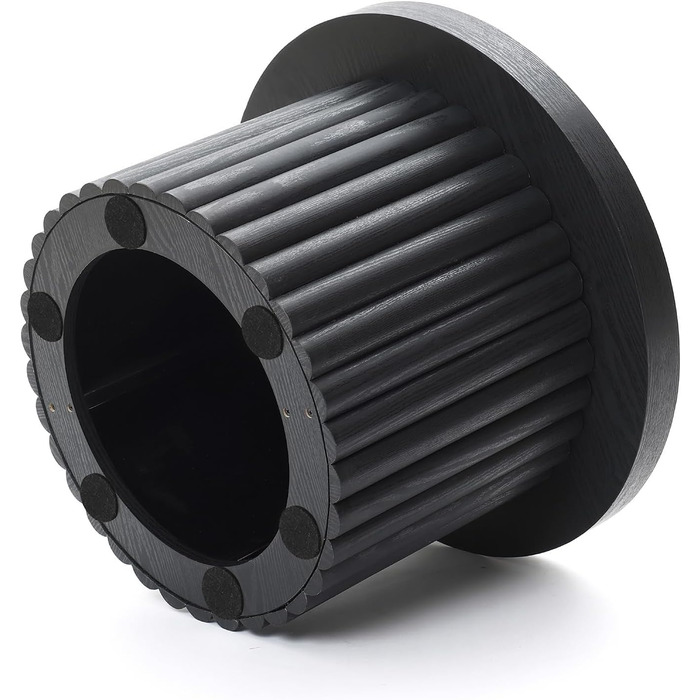 Круглий журнальний столик, сучасний дерев&39яний стіл для вітальні, журнальний столик для вітальні (чорний, Ø60 см x В40 см) Чорний Ø60 см x В40 см