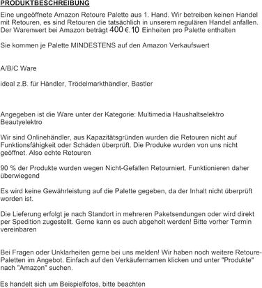 Брендові товари змішані товари з поштових замовлень Повернення товару вартість 400 Повернення Піддон (технологічний, кухонний, побутовий електричний, електричний) B2B, блошиний ринок, пакет з сюрпризом для любителів min. 10 шт. пластикові