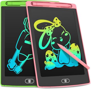 РК-планшет для письма, іграшка для дітей 8,5 дюймів, 2 упаковки дошки для малювання, РК-дошка для письма для дітей, іграшки для ді