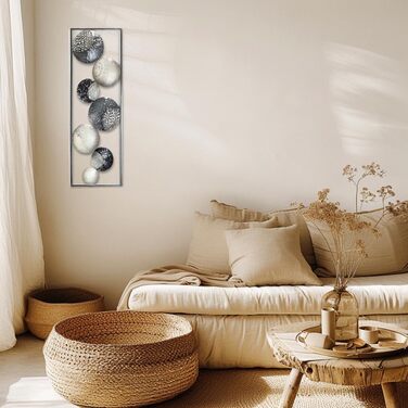 Фотошпалери для стін Kobolo настінні металеві картини - ШМАТКИ - метал - білий сірий сріблястий - 389