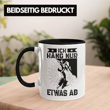 Тренд - Подарунковий кухоль для скелелазіння на свіжому повітрі. Ідея подарунка для альпіністів, з якими я просто проводжу час (чорний).