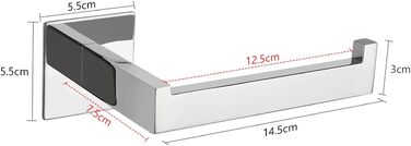 Тримач для туалетного рушника без свердління, тримач для туалетного рушника 304 хромована нержавіюча сталь, тримач для туалетного