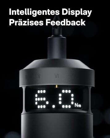 Електричний Шуруповерт з Інтелектуальним Дисплеєм, 6 Режимів Моменту (0.5-6 Нм), Набір Біт 1/4 (30 шт.), Акумулятор 2000 мАг, USB-C, для Електроніки та Домашнього Ремонту