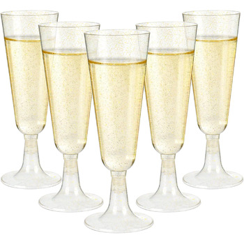 Келихи для шампанського Czemo пластикові 20 шт. келихи для шампанського пластикові келихи для шампанського тверді пластикові стака