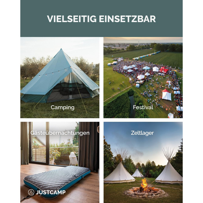 Спальний мішок Justcamp Melvin XXL 4 для дорослих, кемпінговий спальний мішок 3 сезони, м&39ятний