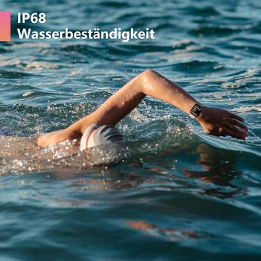 Жіночий смарт-годинник із функцією телефону, вбудованою Alexa, фітнес-годинник 1,8 дюйма з монітором серцевого ритму, SpO2, сну, стресу, понад 100 спортивних режимів, водонепроникний годинник IP68 для Android та iOS (рожевий)