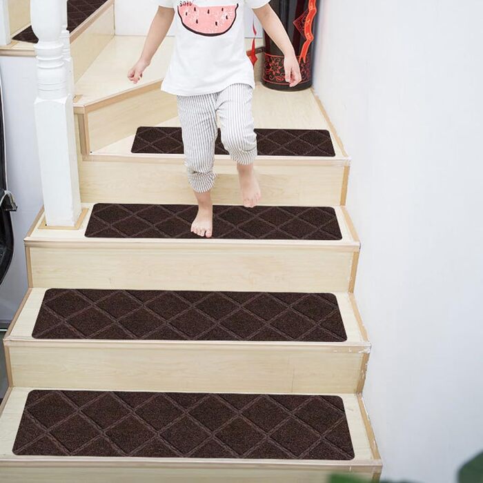 Килимки для сходів, 76x20 см, килимок для сходів, килимки для сходів, 5/10 шт. , самоклеючий килимок для сходів, протиковзкий килимок для використання всередині приміщень з дітьми та людьми похилого віку (сірий, 10 шт.) Сірий 10 шт.