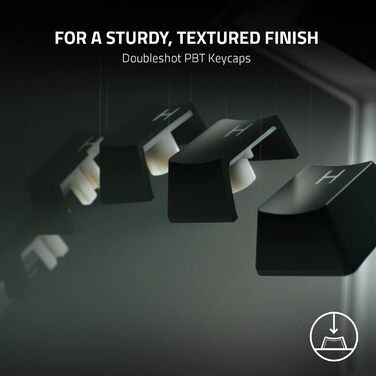 Оптична ігрова клавіатура без цифрової клавіатури (оптичні перемикачі, що клацають, Doubleshot PBT, підставка для долоні) QWERTY U