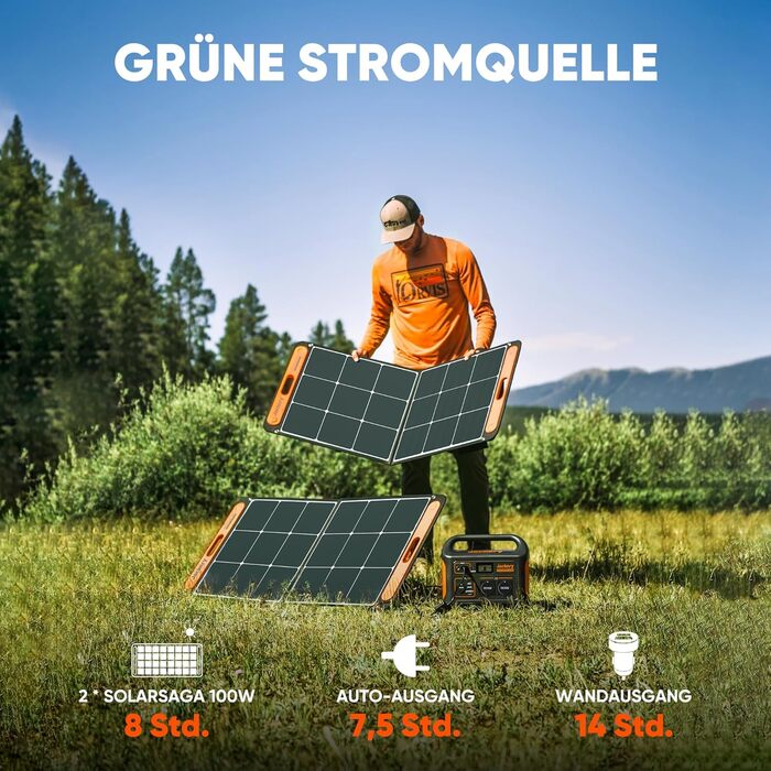 Портативна електростанція ємністю 1002 Втгод, мобільний накопичувач енергії з розеткою 230 В/1000 Вт (пік 2000 Вт), USB та контролем швидкості, мобільний блок живлення для використання на вулиці E1000 НОВИЙ, 1000