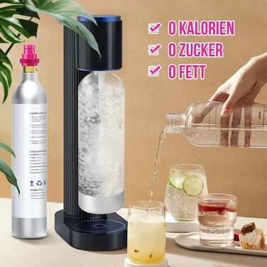 Швидкий адаптер для CO2 Soda, сумісний з Duo/Terra/Art, Sodastream Adapter 425 г Циліндр 60 л Трапецієподібна різьба TR21-4, рожевий, F-QC1.0-P, 2 Quick-Adapter
