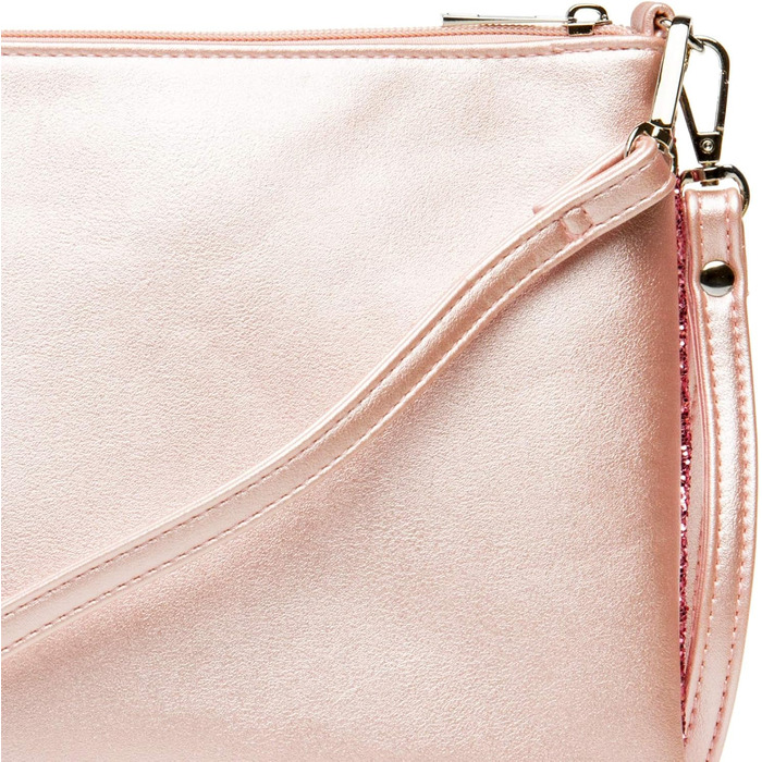 Каспер TA341 велике жіноче клатч XL з блискітками та паєтками для вечірок з ручкою, колір рожевий, розмір універсальний
