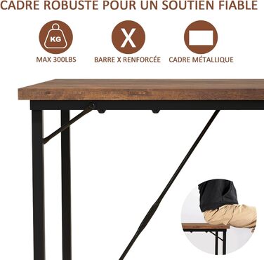 Маленький стіл комп'ютерний стіл, 80 x 50 x 75 см офісний стіл для навчання, навчальний стіл, стіл промислового дизайну, комп'ютер