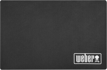 Захисний килимок для гриля Weber - Малий (120 x 80 см), захист тераси та балкона від бризок жиру та рідин, термостійкий та стійкий до погодних умов антибактеріальний матеріал, підходить для всіх типів грилів (17897)